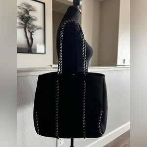 Neoprene TOTE BAG - BLACK AND WHITE - NEW